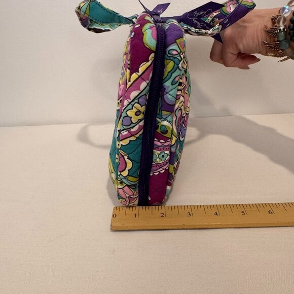 NWOT Vera Bradley Heather Quilted Paisley Floral Travel bag With Handles, hook - Picture 7 of 11